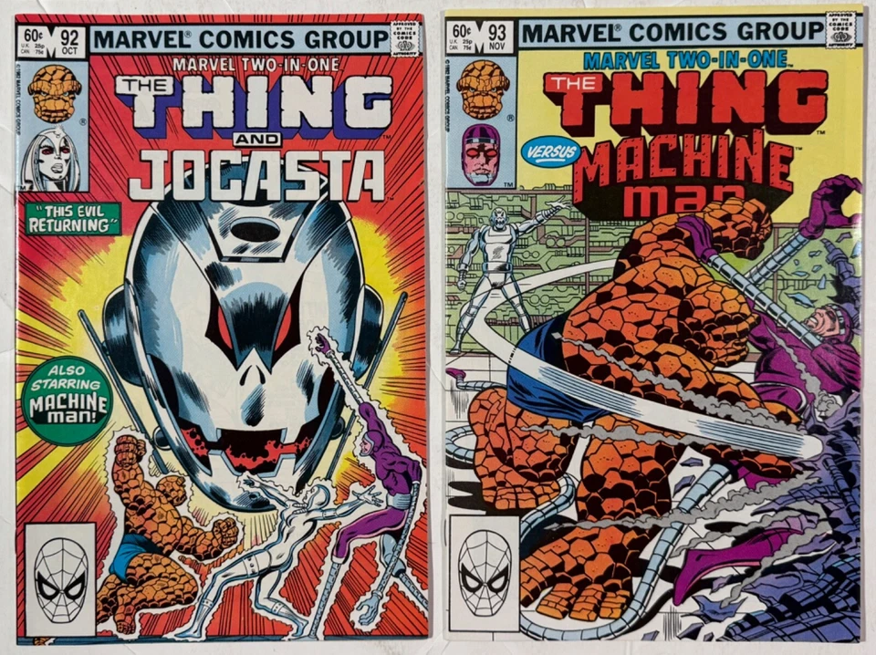 Marvel Two-In-One The Thing 76 79 92 93 Lot of 4 Bronze Age Comics 1981-1982 - Image 3 of 4