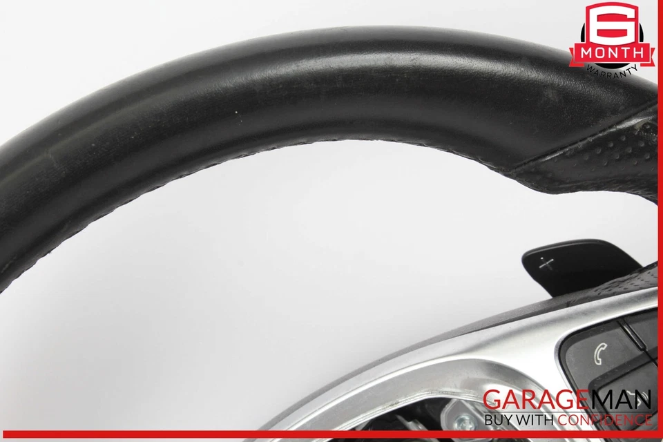 Volante Mercedes R172 SLC300 17-20 con palancas de cambio negro OEM Foto 4 de 4