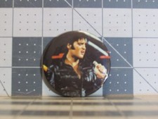 Vintage Elvis Concert Pinback Pin Button Curled Lip Elvis, Good Usable Condition