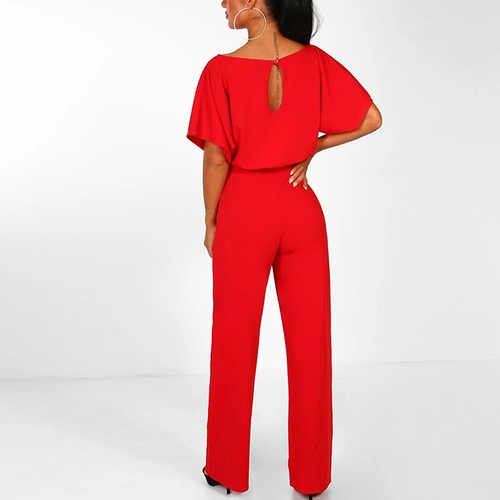 Einteiliger Overall Spielanzug Hose Strampler Elegant Lang Clubwear Damen- § - Bild 13 von 32