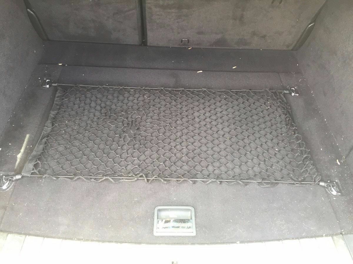 Floor-Style Mesh Cargo Net For VW Touareg 2011-2019 – Elastic Nylon Trunk Organizer, Black