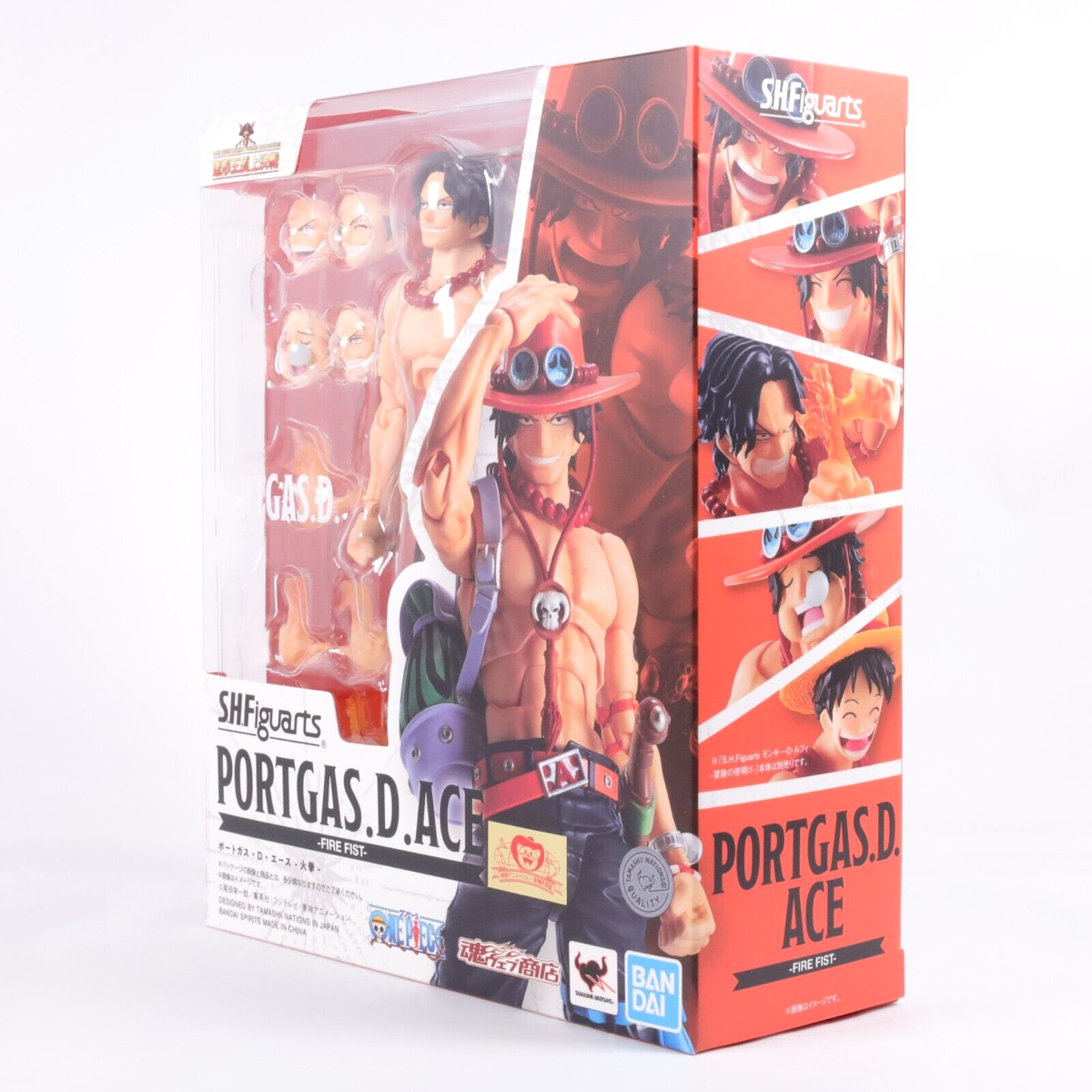 S.H.Figuarts One Piece Portgas D Ace Bandai Authentic Brown Box