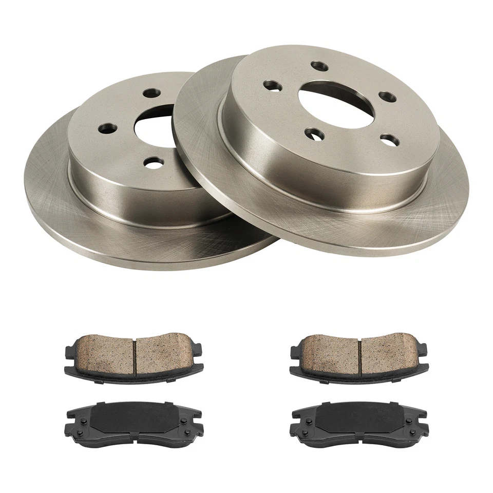 Rotores de disco traseros + pastillas de freno para Pontiac Montana 2002-2004 Chevrolet Impala Foto 3 de 4