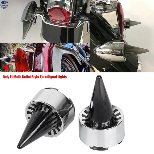 US Bullet Turn Signal Light Lens Cover Cap For Harley Dyna Touring Electra Glide - Picture 2 of 10