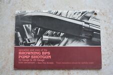 Original Browning Bps 12 Ga Ga 3 Pump Shotgun Instruction Owners Manual のebay公認海外通販 セカイモン