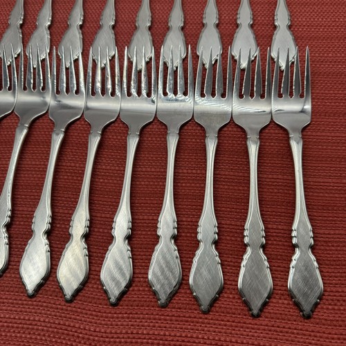 OCQ Stainless by Oneida USA Set/19 CLASSIC MOOD/DEAUVILLE/PRESCOTT Salad Forks - Picture 9 of 11