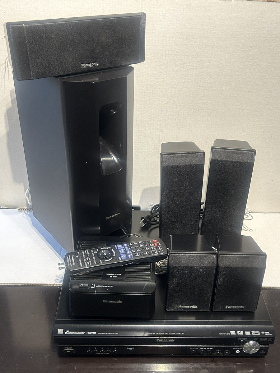 Panasonic SA-PT750 DVD 1000w Theatre System with Speakers plus