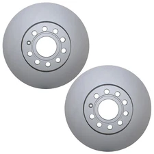 Bison Performance Pair Set Front Coated 288mm Brake Rotors for A3 Q Beetle Jetta