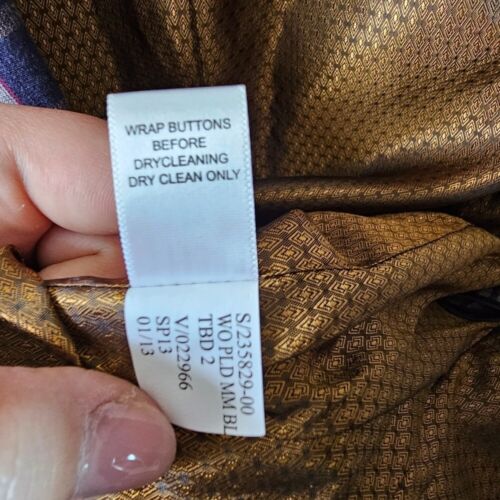 Banana Republic Mad Men Collection Blazer Mens 38R Plaid Cotton Sport Coat - Picture 15 of 16