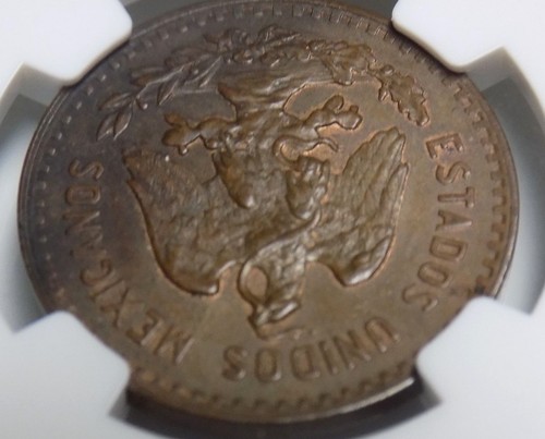 MEXICO FIVE CENTAVOS 1929MO 5C MO NGC MS64 BN MS 64 NGC Mexican Certified Coin - Picture 5 of 7
