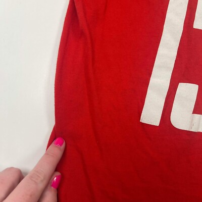 James Harden Houston Rockets #13 Red Youth Name & Number T-Shirt Size Small (8)
