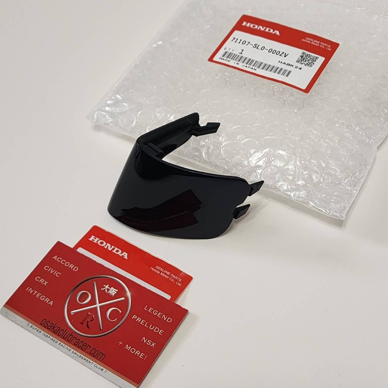 Genuine OEM 91-01 Acura NSX Front Bumper Tow Hook Cover Cap Midnight Purple New
