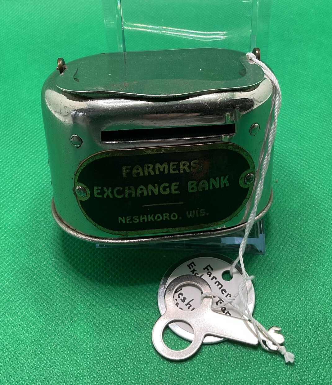 Vintage Oblong Bank Farmers Ex. Neshkoro Wis eBay