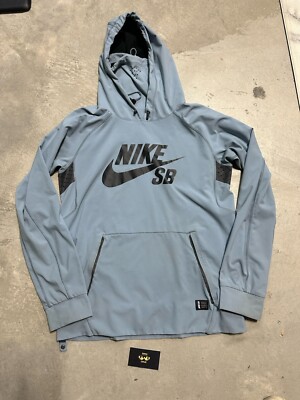 Nike SB Snowboarding Enigma Softshell Hoodie Mens Size M Grey