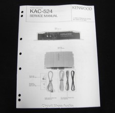 Original Kenwood KAC-524 Power Amplifier Service Manual