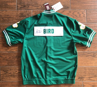 LARRY BIRD SIGNED Boston Celtics MITCHELL & NESS SHOOTING SHIRT PSA WITNESSED | eBay