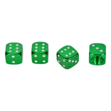 Metal Dice Wheel Valve Stem Tire Cap Trims For Car Bike Truck Dust Cover