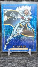 2024 Upper Deck Marvel Masterpieces '92 Platinum Storm Blue Traxx #86