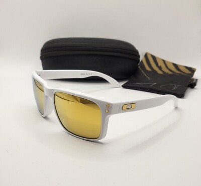 OAKLEY HOLBROOK SHAUN WHITE Polished White w/ 24K Gold Iridium AUTHENTIC RARE!