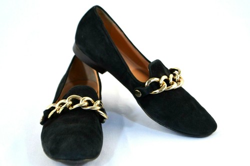 Sigerson Morrison Black Suede Loafers 