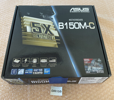 BRAND NEW IN BOX- ASUS B150M-C Motherboard LGA1151 Intel B150 Windows 10 Ready!
