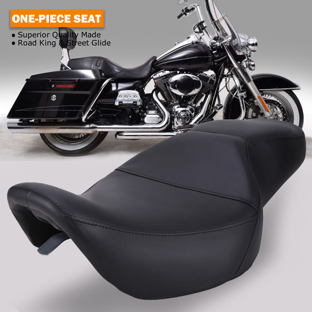 バイク　ソロシート　ハーレー Leather Motorcycles Seats Motorcycle Black Rider Passenger Seat Fit For Harley Touring