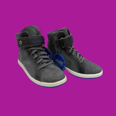 TIMBERLAND Mädchen Court Side Boots, Wildleder, Forged Iron Grey, UK 12,5 | EU 31