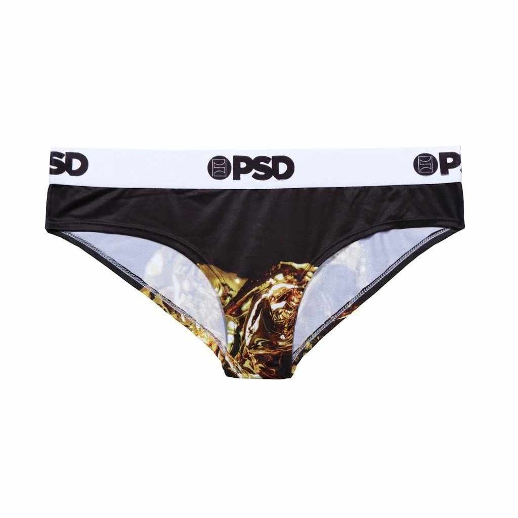 PSD Underwear Womens Gold Rose Classic Bikini Brief Moisture