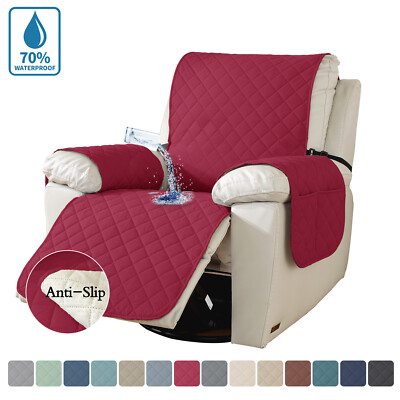 Waterproof Recliner Chair Covers with Arms Recliner Sofa Cover for Living Room
