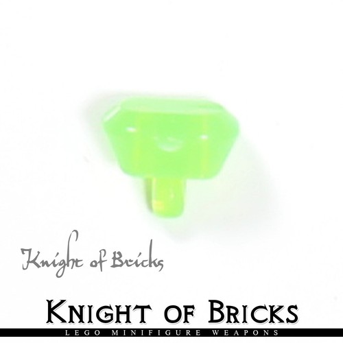 LEGO Minifigure Infinity Stone TRANS GREEN Time Gem Weapon - Picture 3 of 6