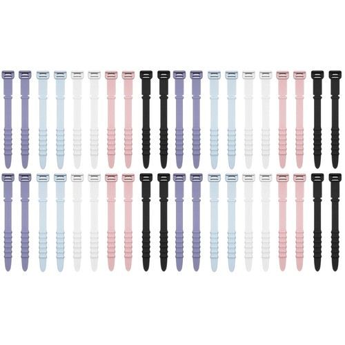 Set of 2 Silikonkabelkabel -Kabelhandel Reisen Halter Für Datenkabel