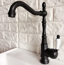 Oil Rubbed Bronze Bathroom Kitchen Basin Mixer Tap Sink Swivel Spout Faucet