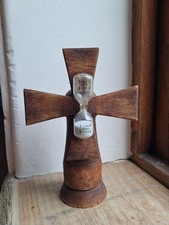 Vintage egg timer, wooden, windmill