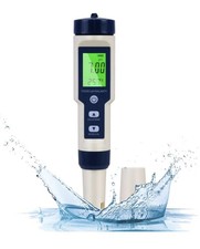 5-in-1 Digital pH Meter TDS EC Salinity Temp Water Tester Aquarium Pool