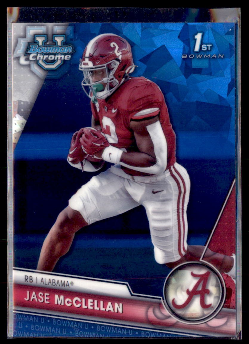 Bowman Chrome Jase McClellan 75 Bowman University 1st Bowman