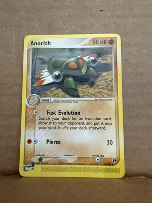 Pokemon Card Ex Sandstorm Anorith 27/100 E-Series NM
