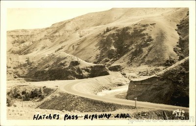 RPPC Washington Hatches Naches Pass Highway Ellis Real Photo Post Card Vintage