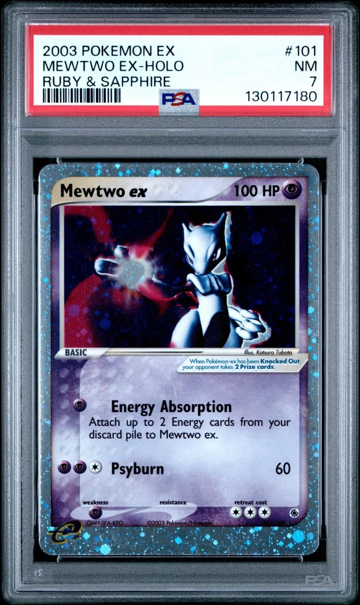 Mewtwo Pokémon TCG Professional Sports Authenticator (PSA) Grade 7