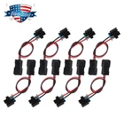 8x Fuel Injector 2-pin Connector Wire for LQ4 LQ9 4.8 5.3 6.0 to LS1 LS6 LT1 EV1