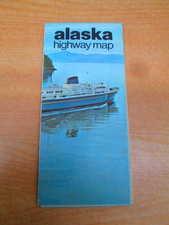 Vtg 1971 Alaska Travel Highway Road Map