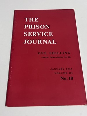 Gefängnisdienst Journal Nr. 10. Januar 1964 Band III - seltene frühe Ausgabe UK Gefängnis