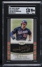 2021 Topps Tier One Gold Ink 1/1 Juan Soto #T1A-JS SGC 9 MINT Auto 06bg