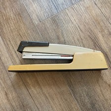 Vintage Bostitch B440 Desktop Stapler Tan Brown Mid Century Retro Office Tool