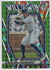 Carlos Correa 2021 Panini Mosaic Will to Win Mosaic Green #10  Houston Astros