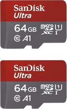 SanDisk 64GB X2 (128GB) MicroSDXC Ultra Uhs-1 Memory Card