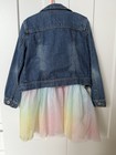 Kids Girls Jeans Pinafore Dress and Jeans Jacket Excellent Condition 6/7 Yrs — photo 3