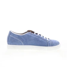 Pastori by Di Bianco Julius Mens Blue Suede Lifestyle Sneakers Shoes 11