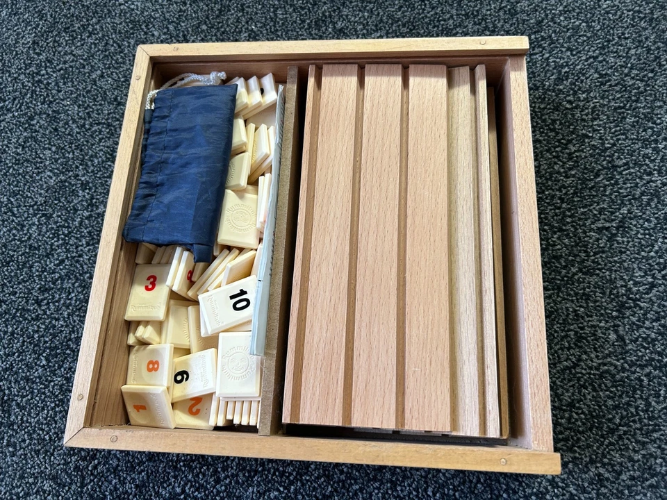 Rummikub Special Edition - Wooden Box - Tomy - Rare Variant - Image 3 of 4