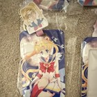 Sailor Moon Anime ID/Document Holder Keychain Lot 7pc Pink Blue Plastic — photo 2