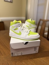Jordan 1 Mid White Lime W for sale | eBay